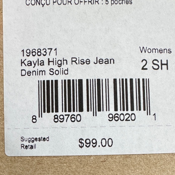 NWT Prana Kayla Charcoal High Rise Jeans - Size 2/26 Short - Picture 12 of 12